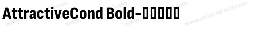 AttractiveCond Bold字体转换